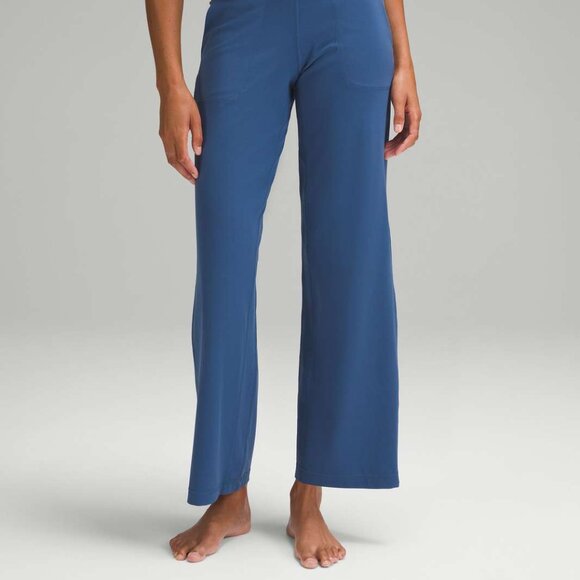 Lululemon Align High-Rise Wide-Leg Pant Size 14 Pitch Blue Nulu Lounge $128 - Picture 4 of 5